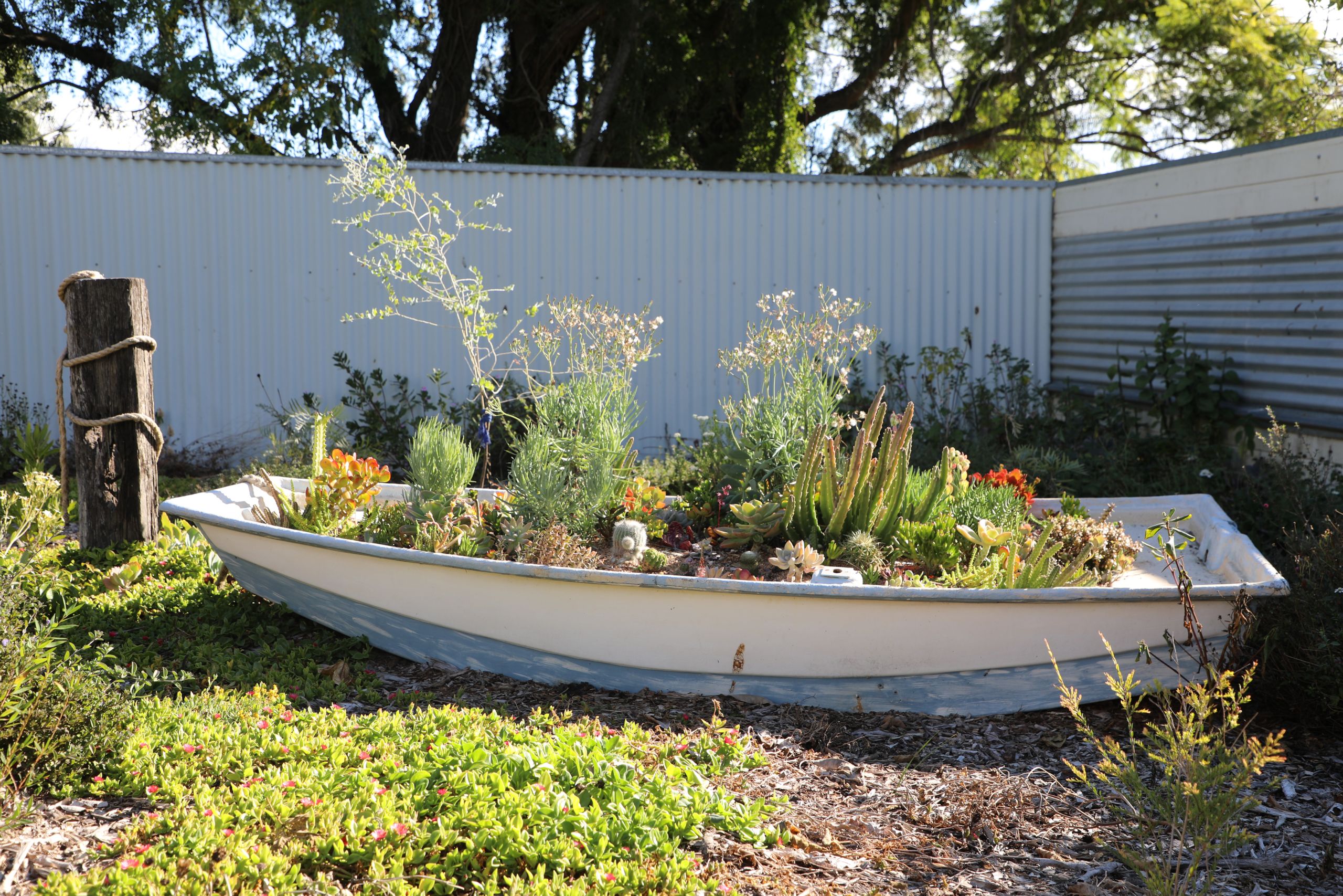 Rustic garden of colour to float your boat